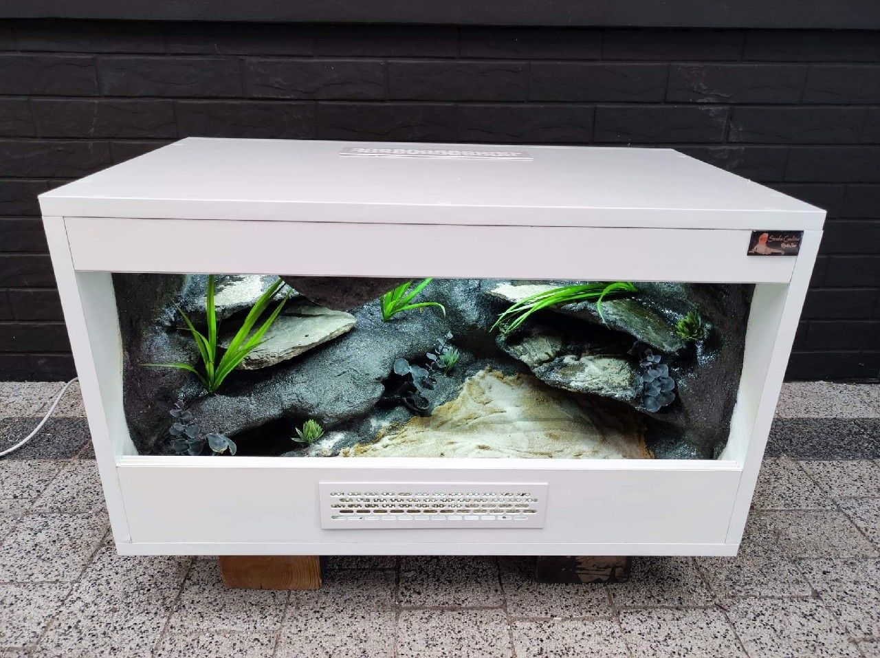 Terrarium z płyty meblowej gekon jaszczurka KOŚCIAN