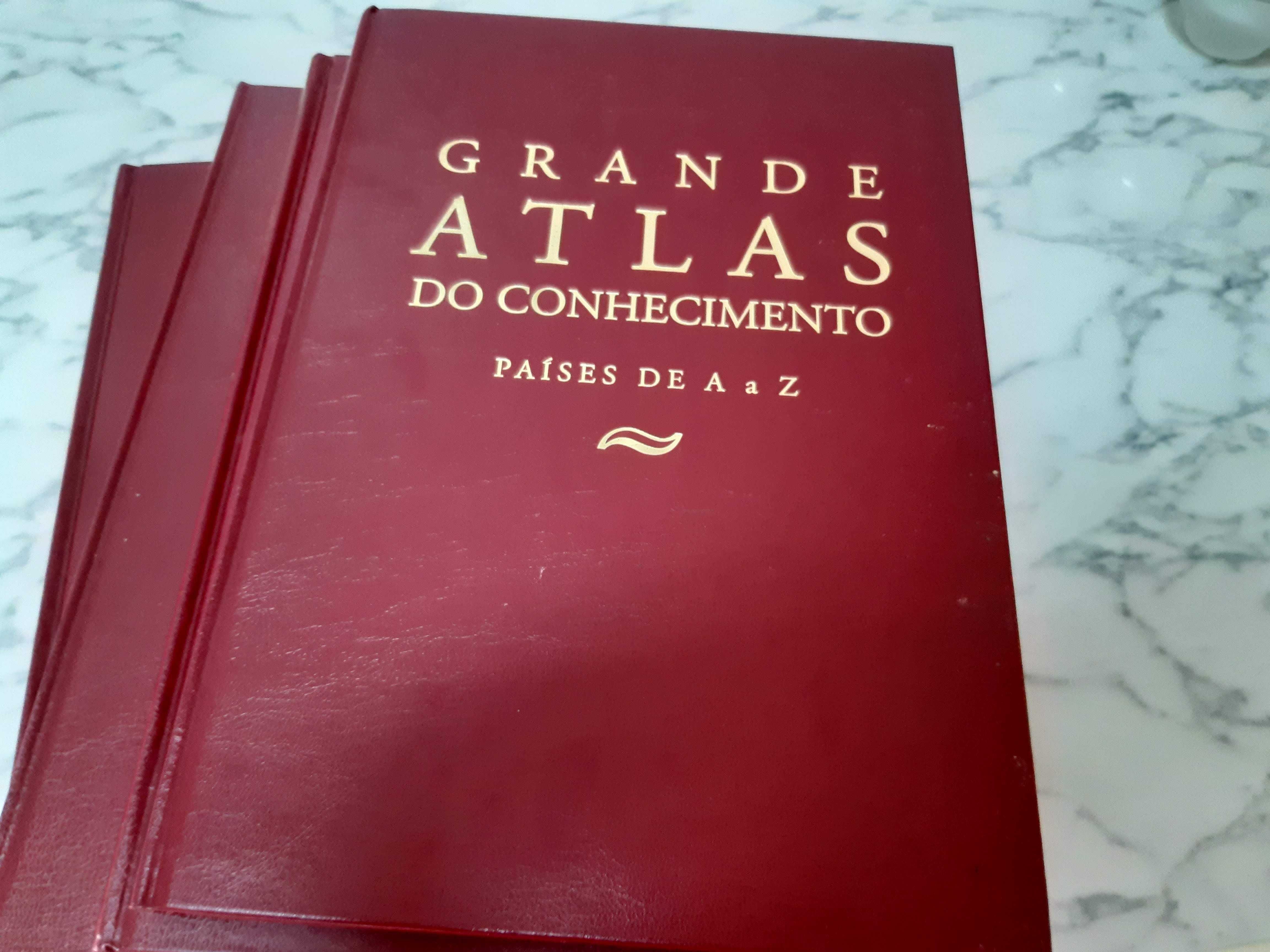 Grande Atlas do Conhecimento, Países A a Z, 8 volumes, c/ NOVO