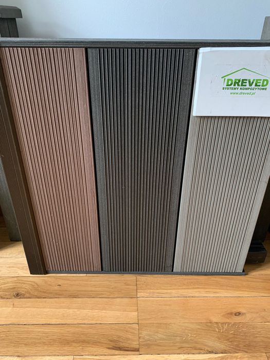 DESKA KOMPOZYTOWA PVC  Ryflowana, Str. Drewna, klasa PREMIUM Cena  m2