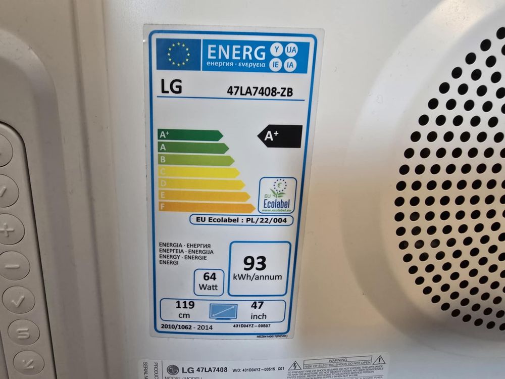 Telewizor LG 47LA7408 47” + uchwyt na ścianę