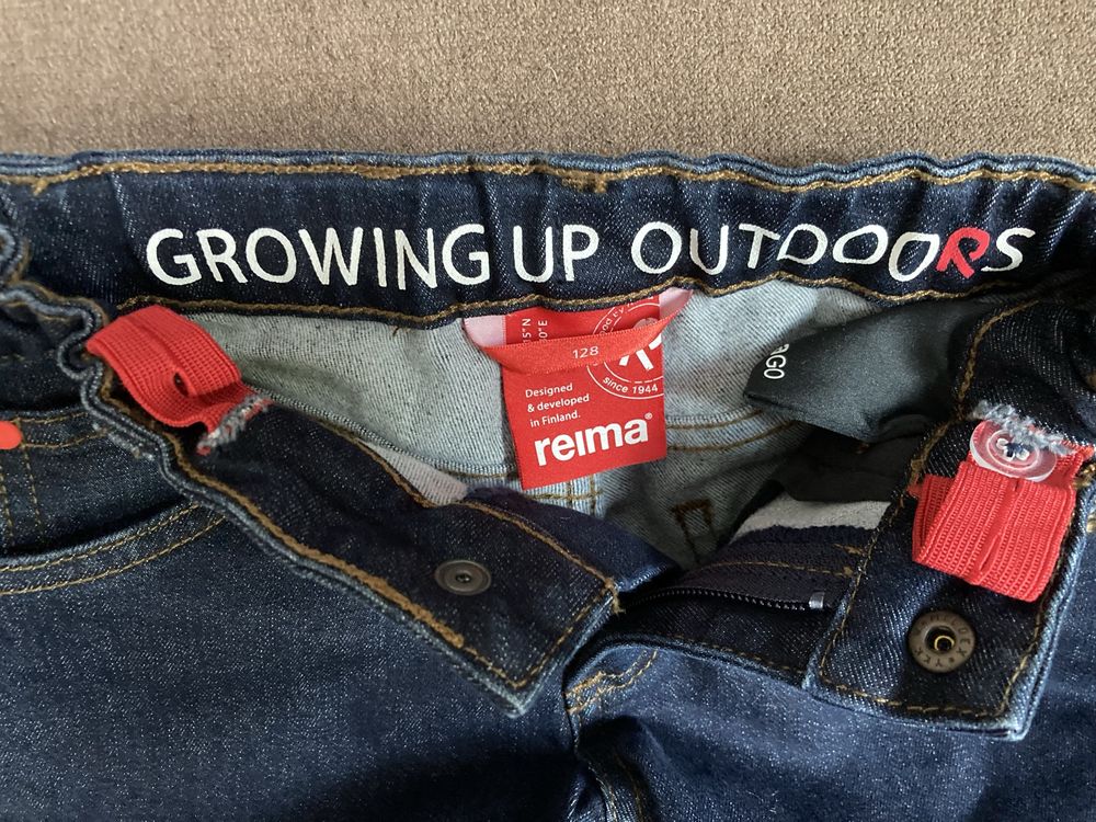 Spodnie jeansowe Reima stan idealny r.128