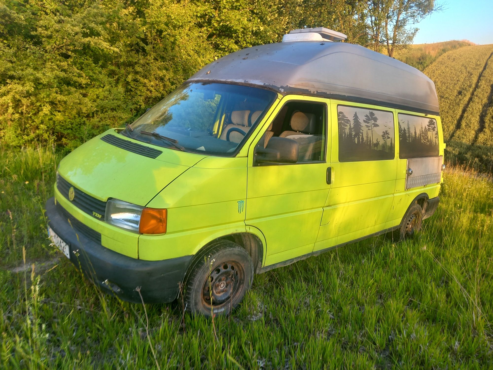 Vw t4 2.5 tdi syncro 4x4 kamper klimatyzacja wysoki dach