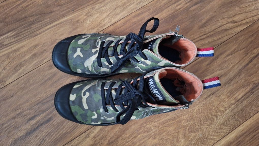 Buty Palladium moro PAMPA HI OUTZIP Uniform Camouflage 44 trapery camo
