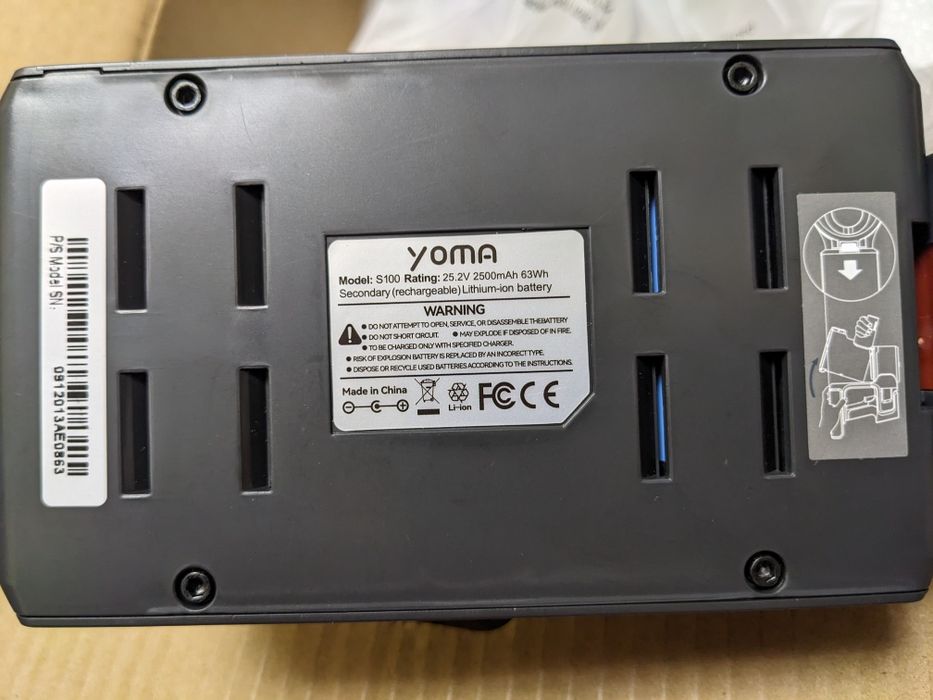 Новий акумуляторний пилосос пылесос YOMA S100 блакитний