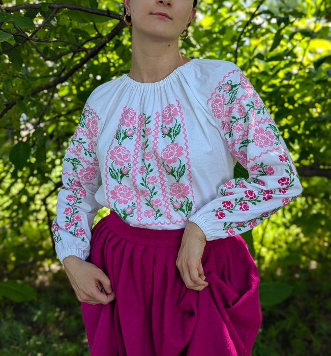 Жіноча вишиванка, вишита сорочка "Весна", розмір S-M