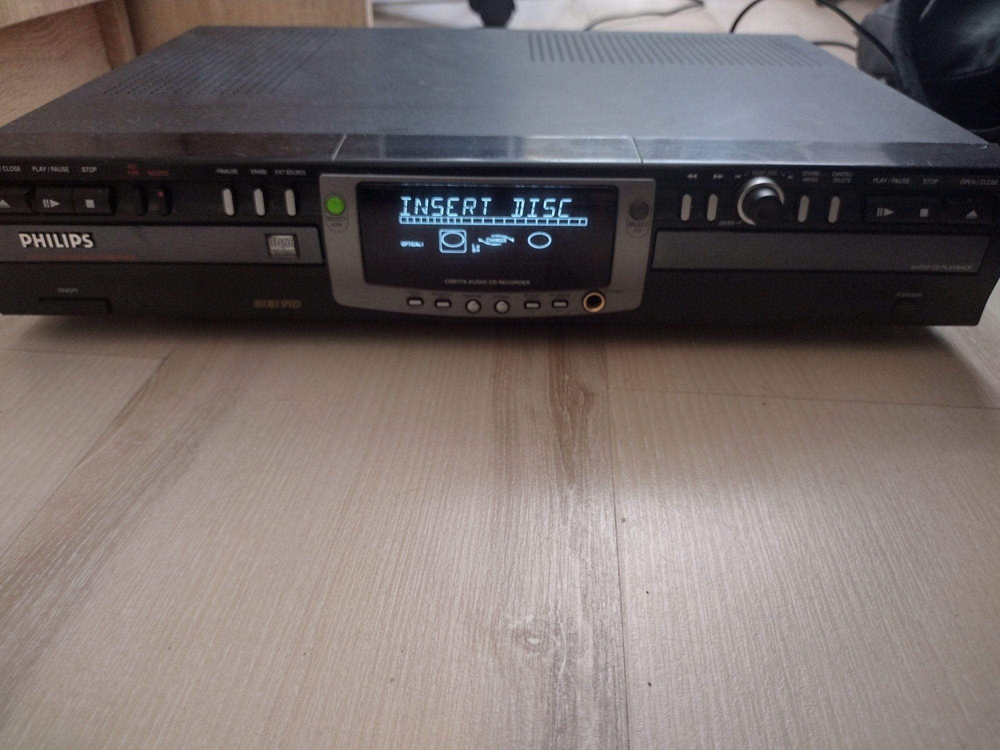 Philips CDR775 Audio Recorder - Dual Deck / Duble Speed / High Speed/