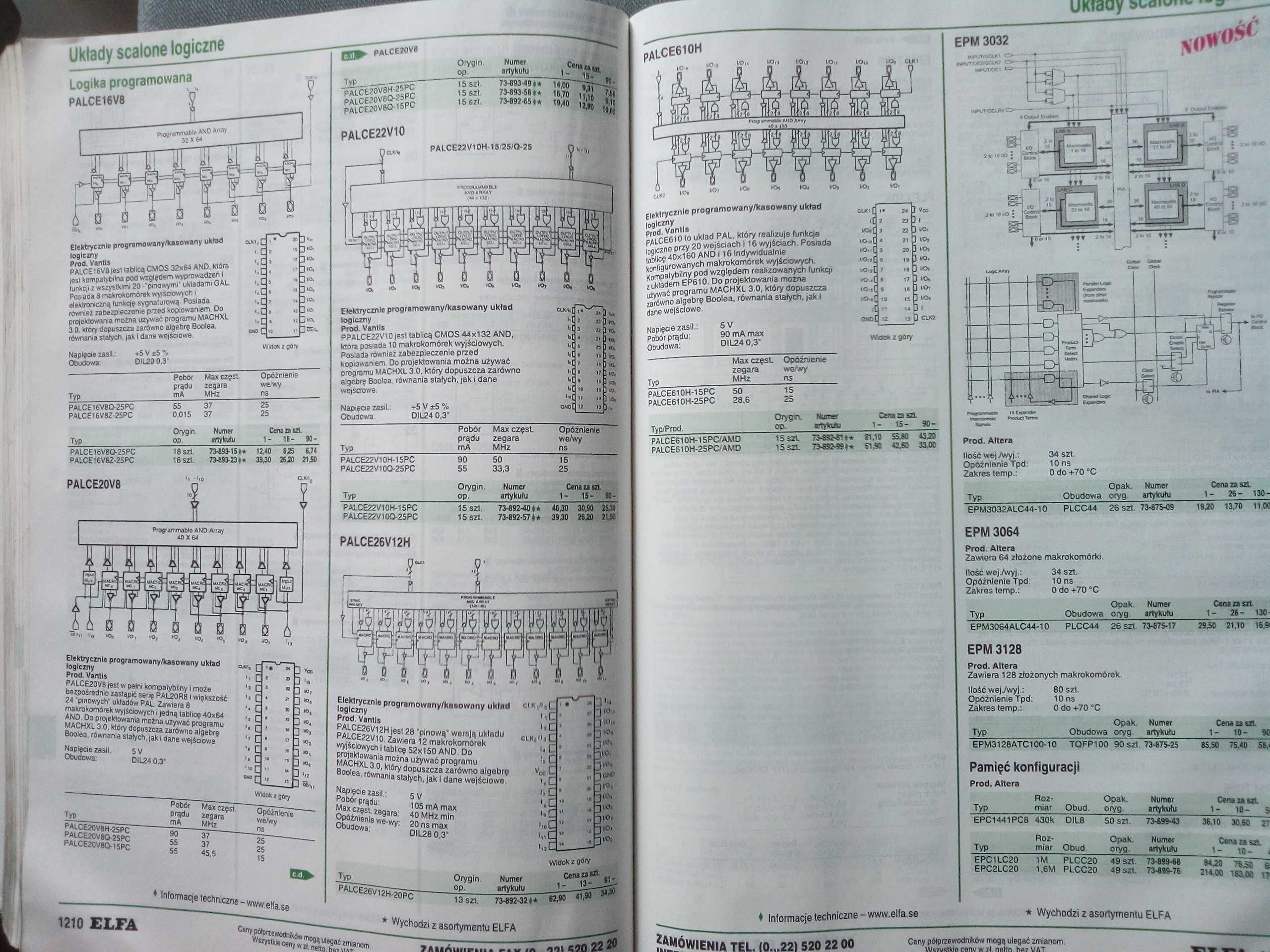 Katalog części elektronicznych ELFA nr 51 2003 rok