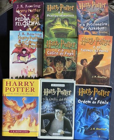 Livros Harry Potter 1a edição de todos