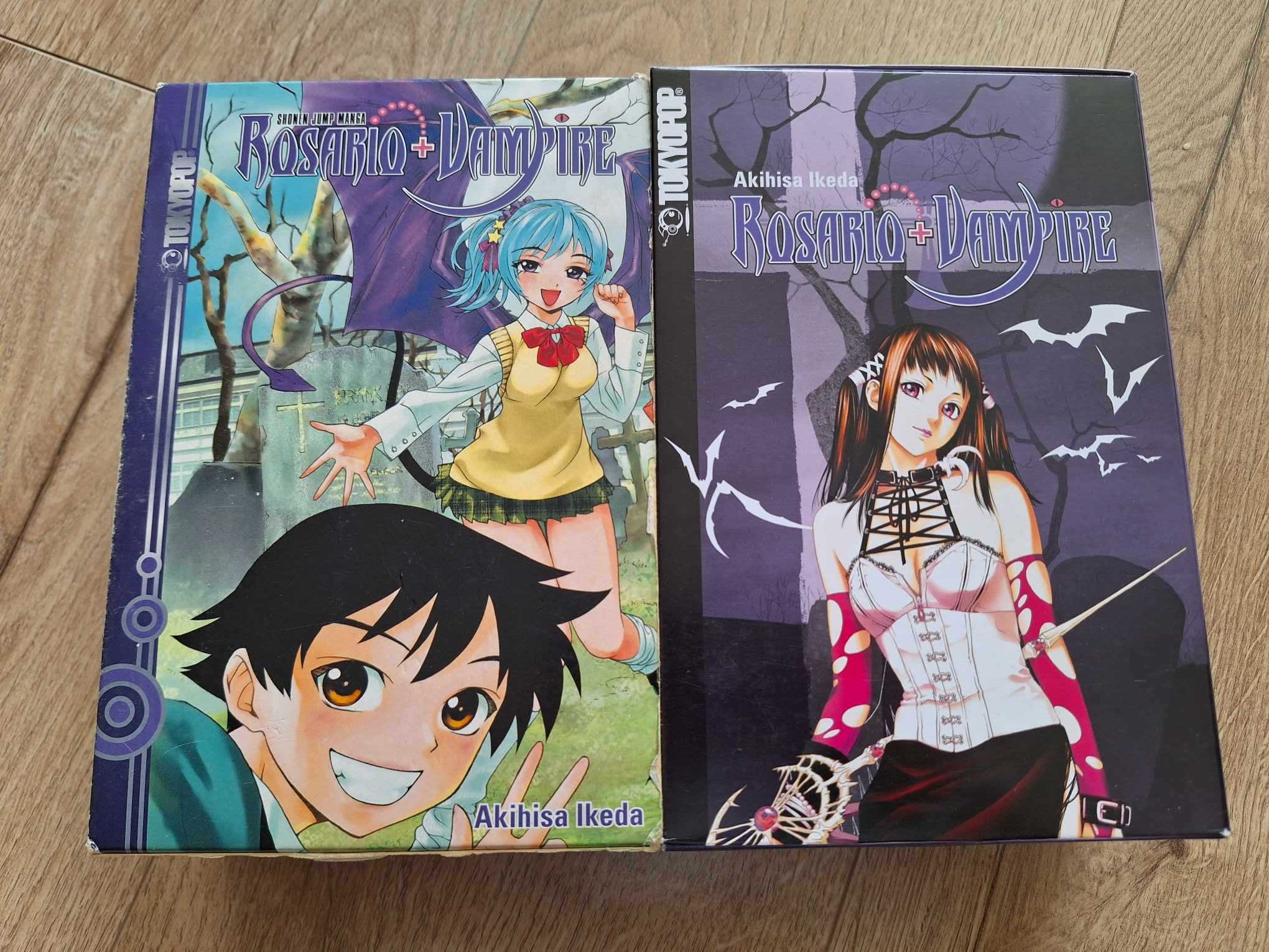 Rosario to vampire Rosario + Vampire manga komplet + boxy niem