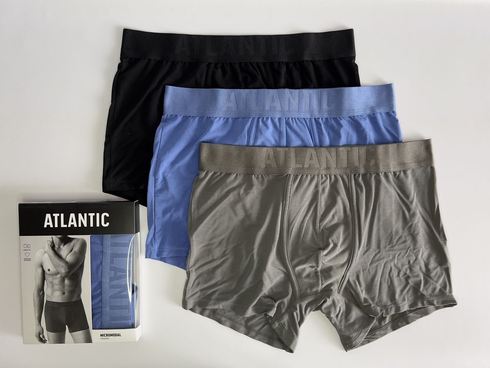 Чоловічі труси боксерки мужские трусы Atlantic модал, пімакотон
