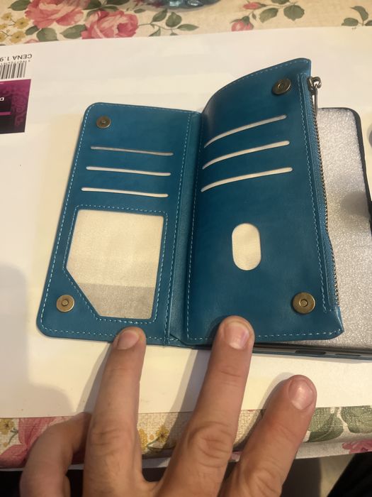 Etui portfel niebieski do samsung Plus i innych modeli