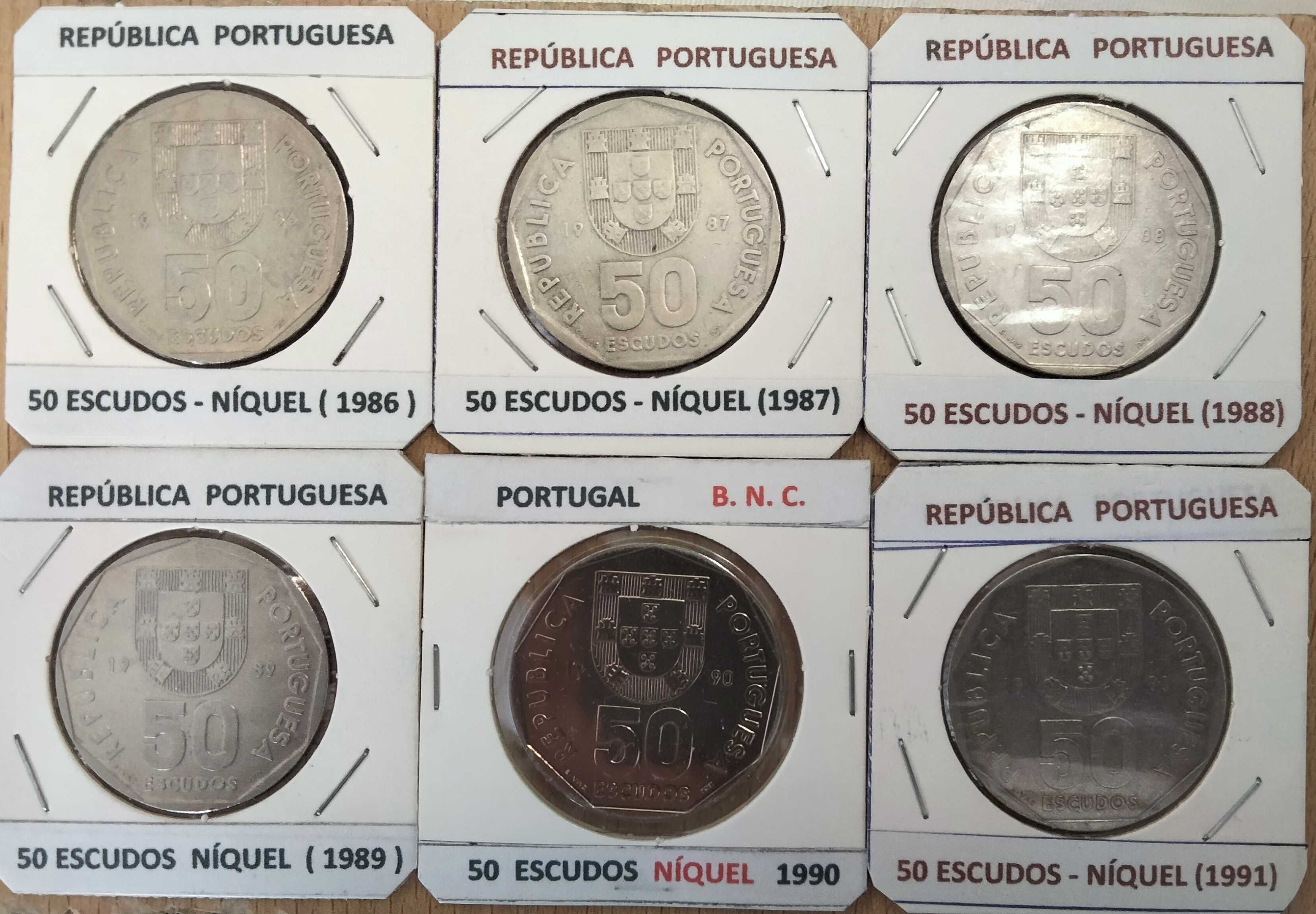 Moedas da República Portuguesas " Emissão Corrente Anual  " NÍQUEL"