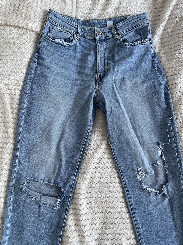Spodnie mom jeans high waist