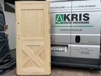 Drzwi drewniane lite zewnętrzne sosnowe NA KAŻDY WYMIAR Cała Polska,UE