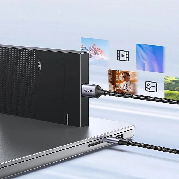 Kabel Usb C / micro Usb-b 3.0 Ugreen Us565/5Gb/s 3a 0.5m - szary