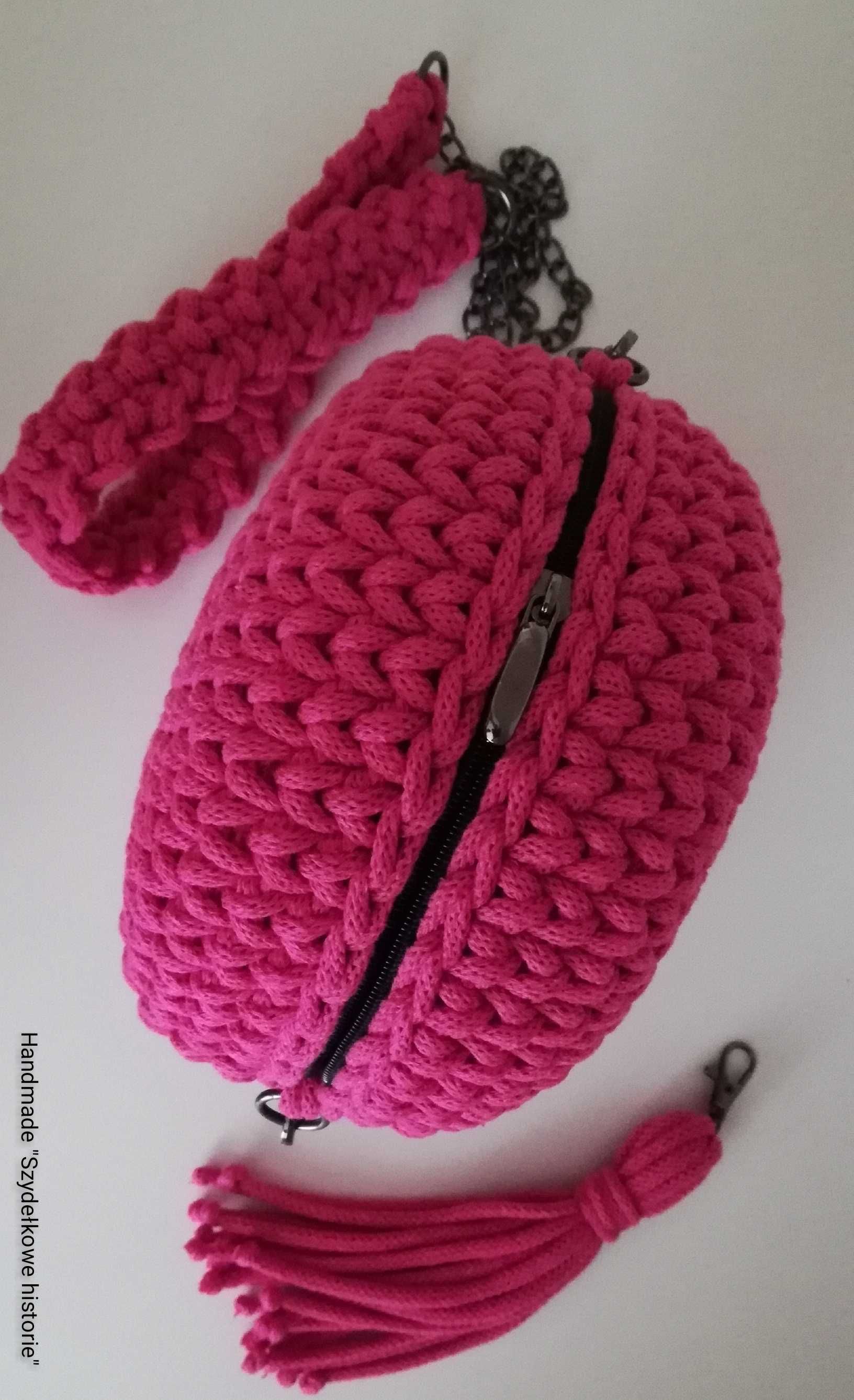 Torebka, handmade, crochet round bag