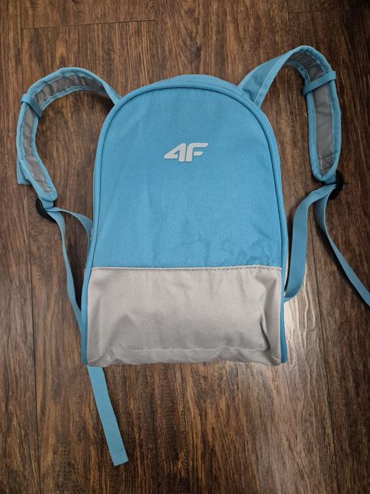 4F NOWY mały plecak niebiesko-szary