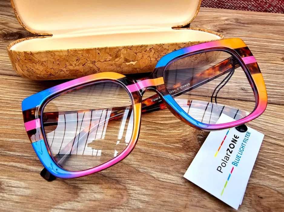 Okulary z filtrem niebieskiego światła _ nowe kolorowe zerówki