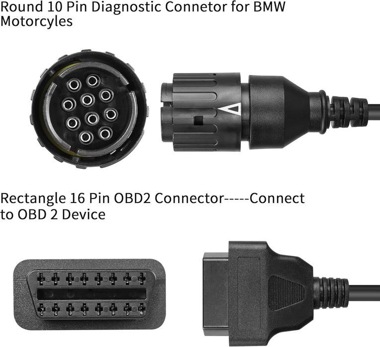 Adapter przejściówka kabel OBD2 10pin bmw