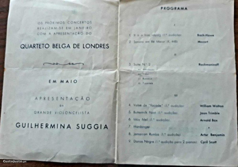 Antigo e Invulgar Catálogo Publicitário do Teatro Nac.S. Carlos - 1944