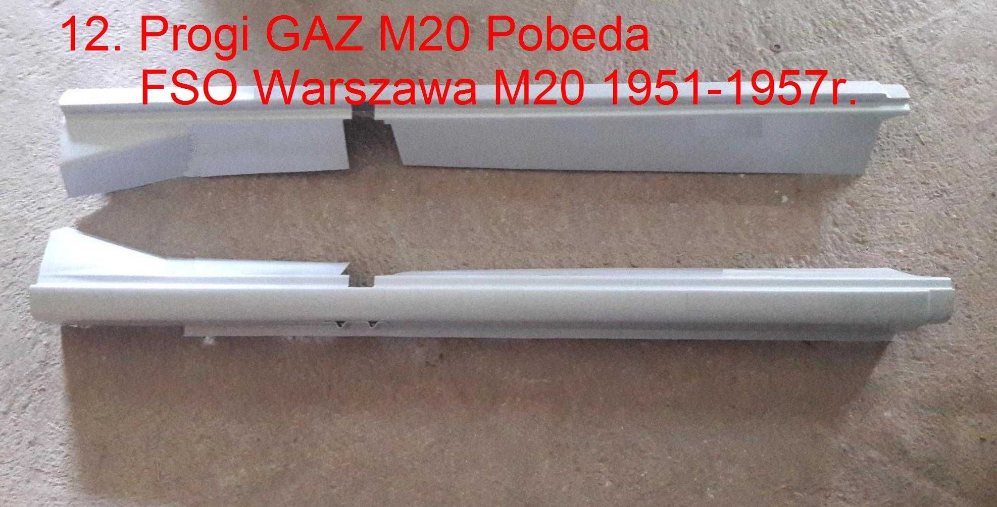 FSO Warszawa Pick Up 223 M20 Pobieda części progi podłoga zestaw blach