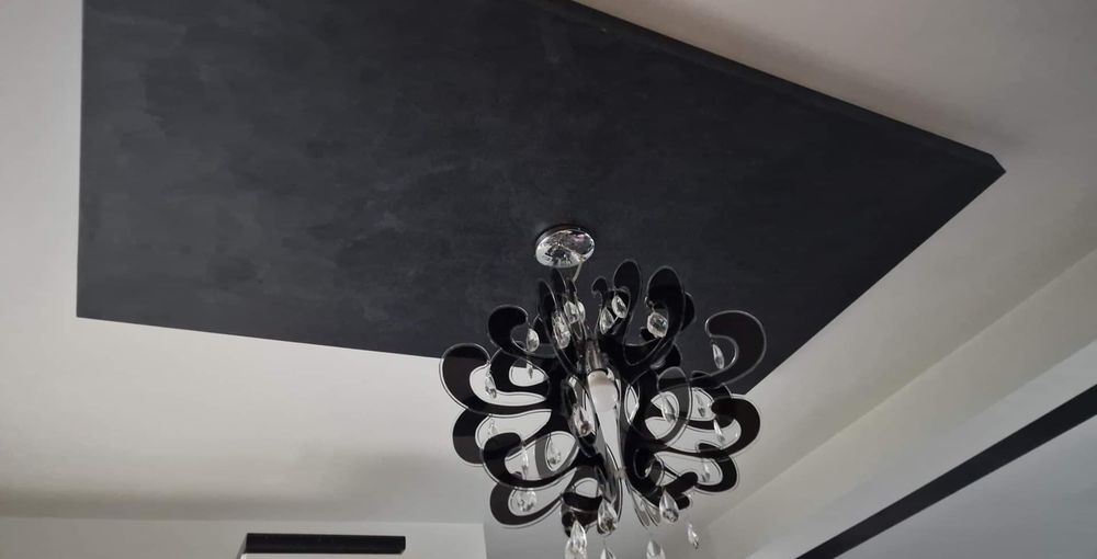Lampa czarna glamour