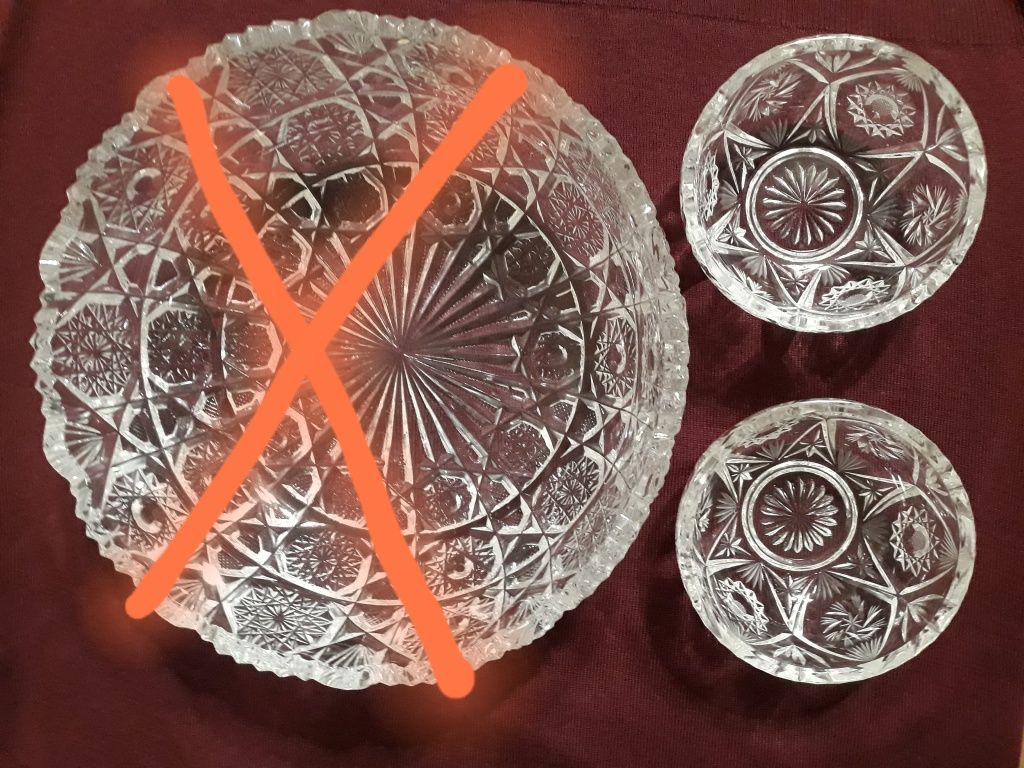 Салатницы, хрусталь Чехия