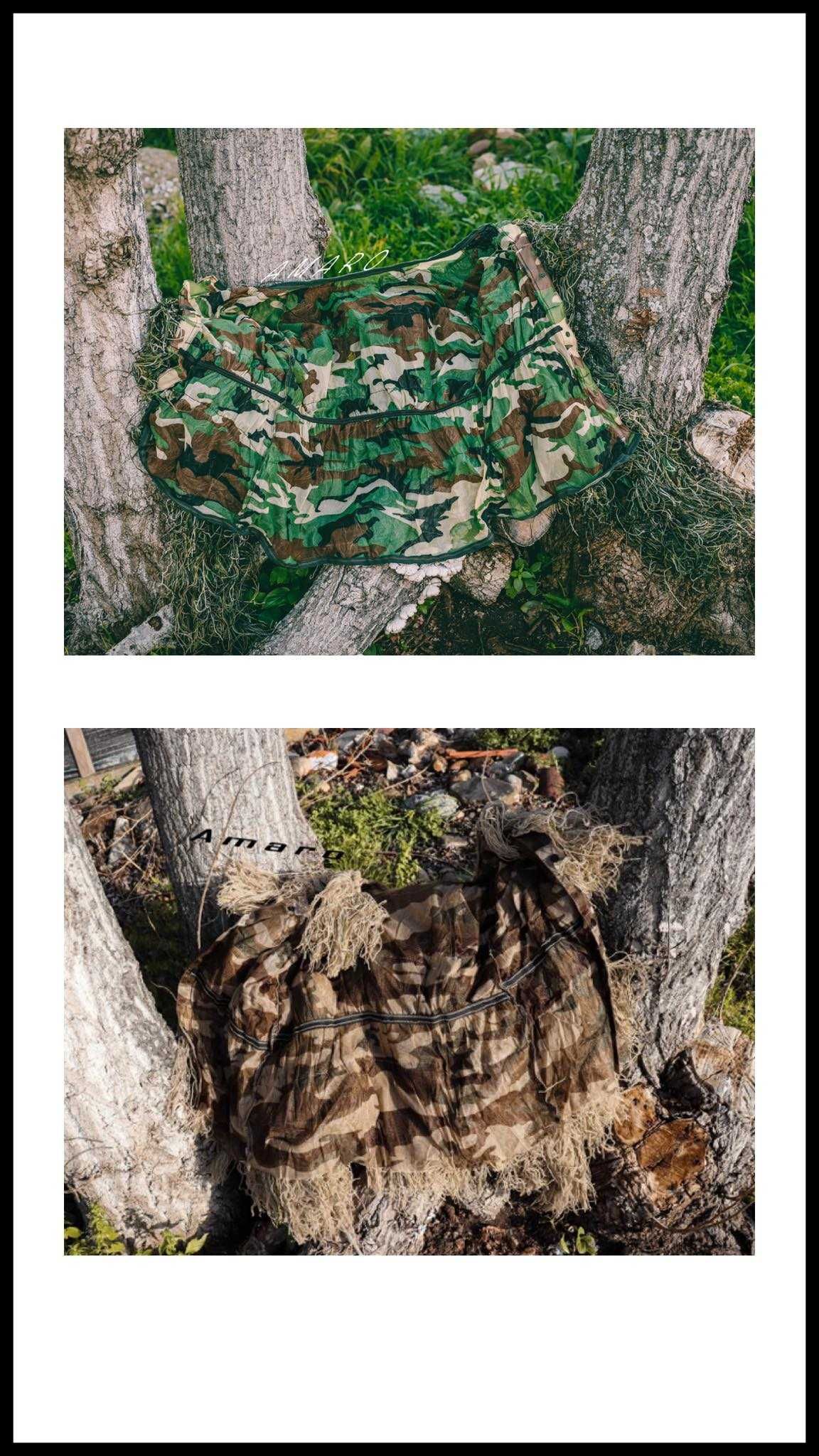 Fato Completo Camuflado 3D Caça/Militar/Airsoft (2 Cores) | NOVO