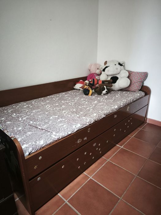 Cama dupla gavetão