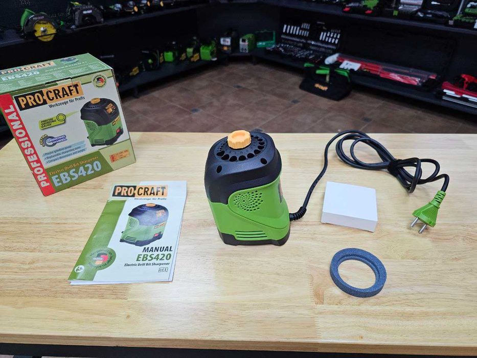 Станок для заточки сверл 3-12мм ProCraft EBS420 +Диск Гарантия 12мес