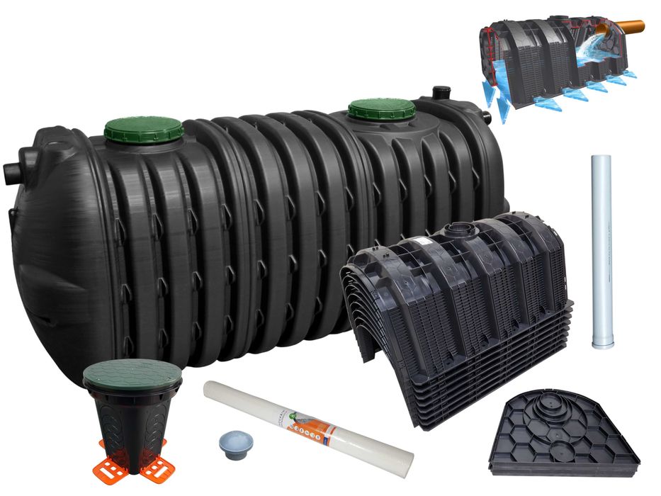 Przydomowa oczyszczalnia ścieków 4000l dwukomorowa tunelowa