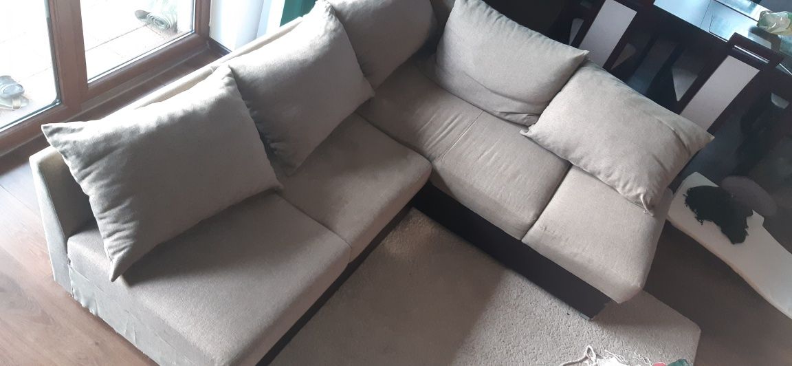 Naroznik kanapa sofa z funkcją spania