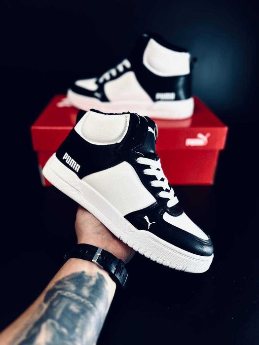 женские зимние кроссовки puma натуральная кожа кросовки на меху