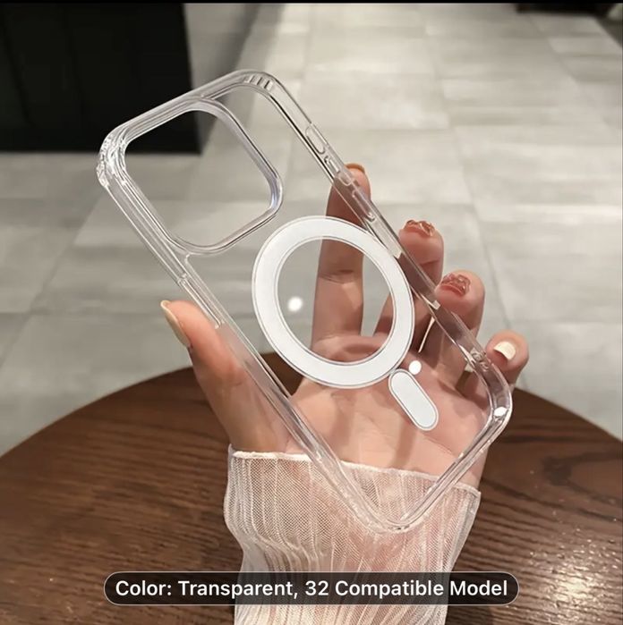 Capa Transparente para iPhone 12 até 17 Plus – Nova