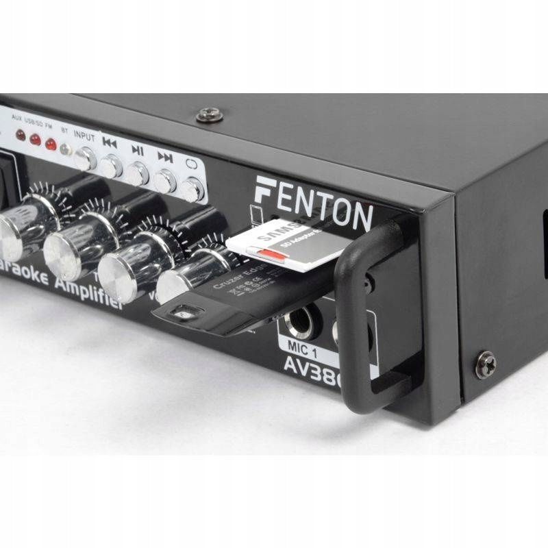 Zestaw do karaoke Wzmacniacz Fenton AV380BT 80W 2x MIKROFON 2x KOLUMNA
