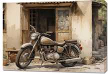 Obraz 100x70cm Motocyklowa Samotna Eskapada