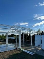 Hala magazyn garaż konstrukcja kratownica dźwigary słupy 6x20x4 laser