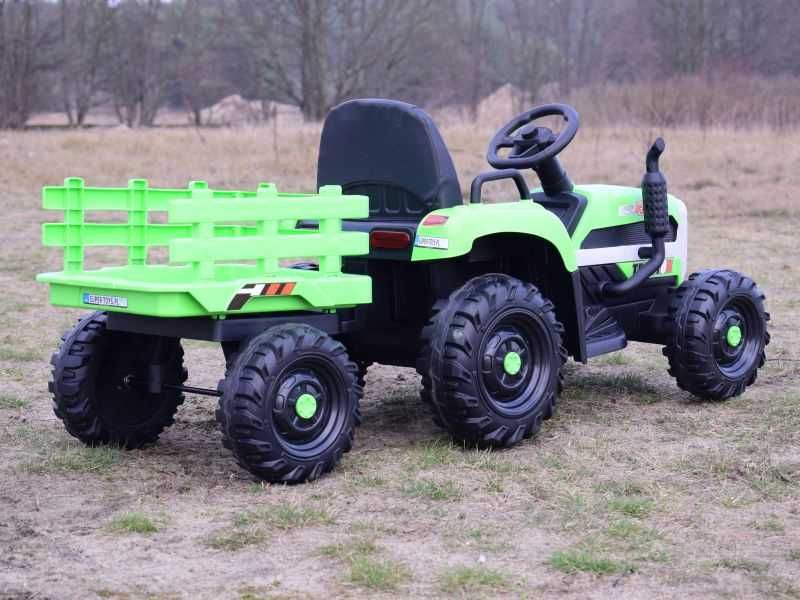 BAWIBUS.PL auto TRAKTOR Z PRZYCZEPĄ na akumulator pojazd z przyczepa