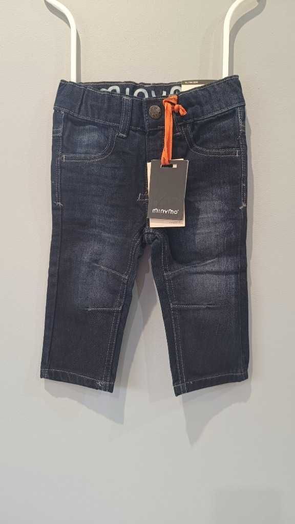 Minymo dziecięce spodnie styl jeans rozmiar 74