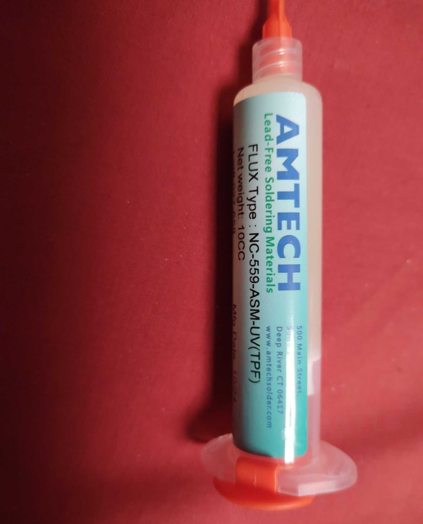 Лучшая паста флюс для BGA пайки AMTECH NC-559-ASM-UV(TPF) Оригинал