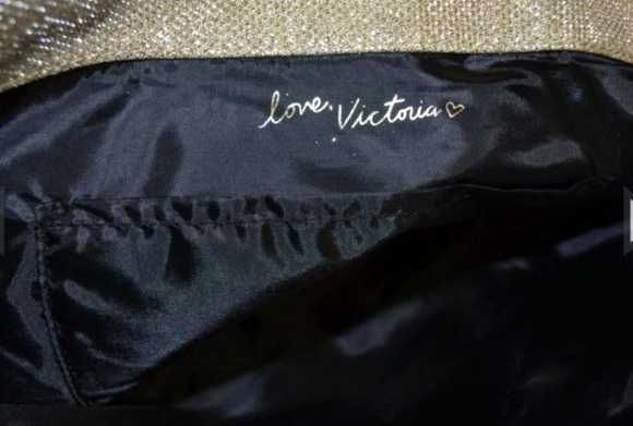 Victoria's Secret Golden Shimmer Tote Bag