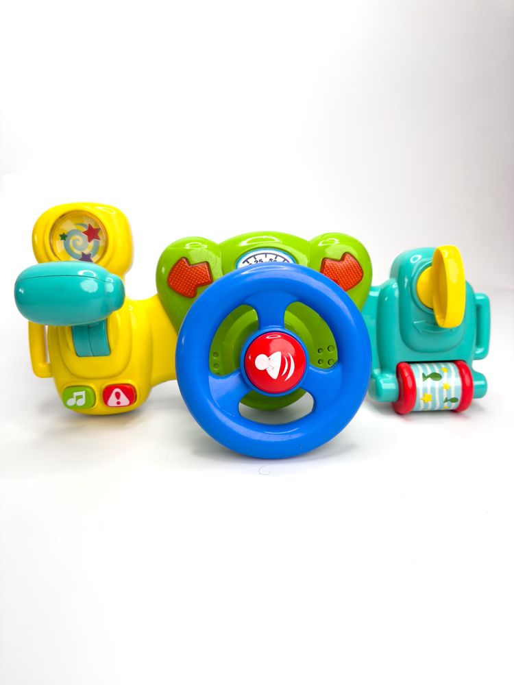 Мʼяч vtech, дзига little tikes, потяг fisher price, руль tilli toys,