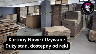 Kartony UŻYWANE 7000 szt. dostępne od ręki zestawienie PDF na maila