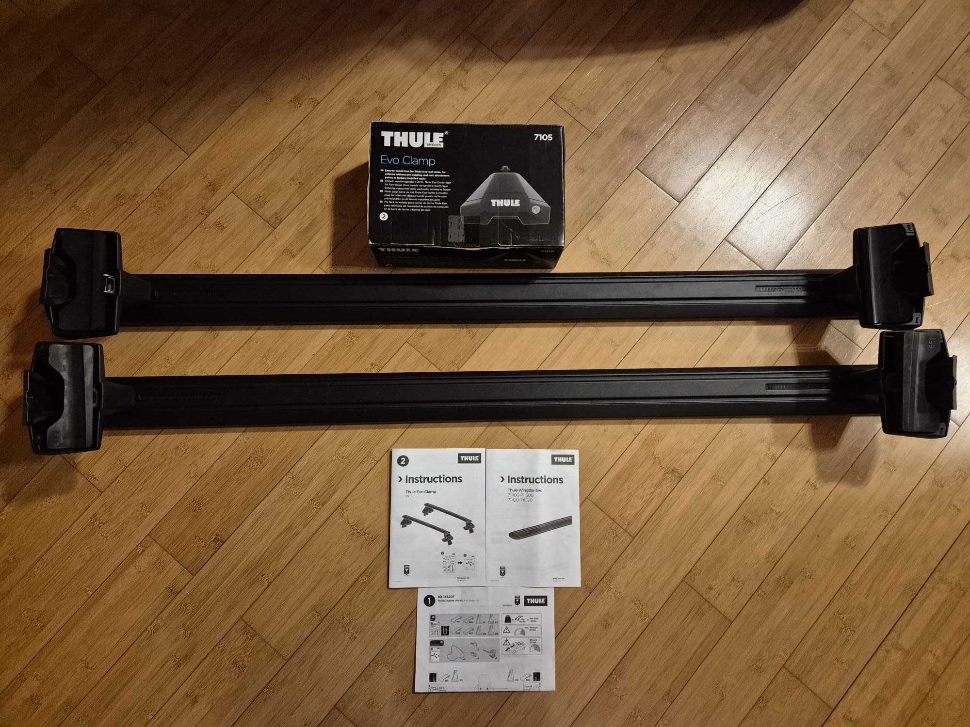 Bagażnik dachowy Thule Wingbar Evo Black (skoda SUPERB III - sedan)