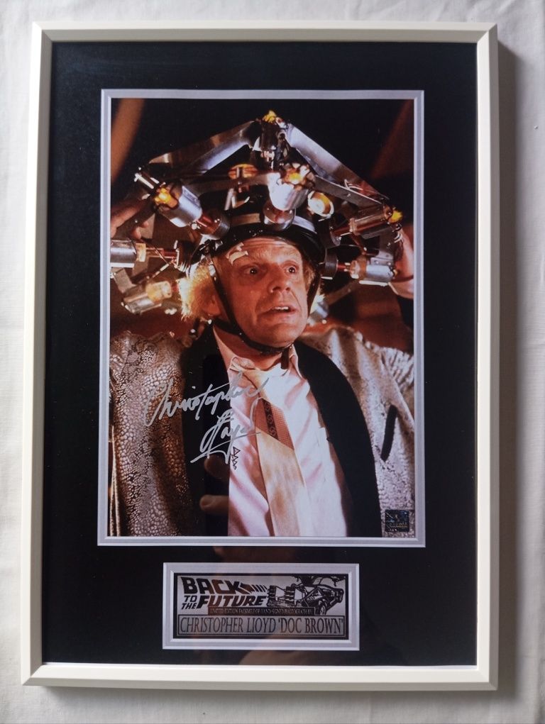 Moldura Filme Back To The Future - Doctor Emmett com Autógrafo (A4)