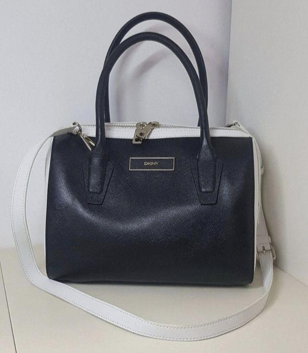 Сумка DKNY сафьянова шкіра боулер тоут дафл