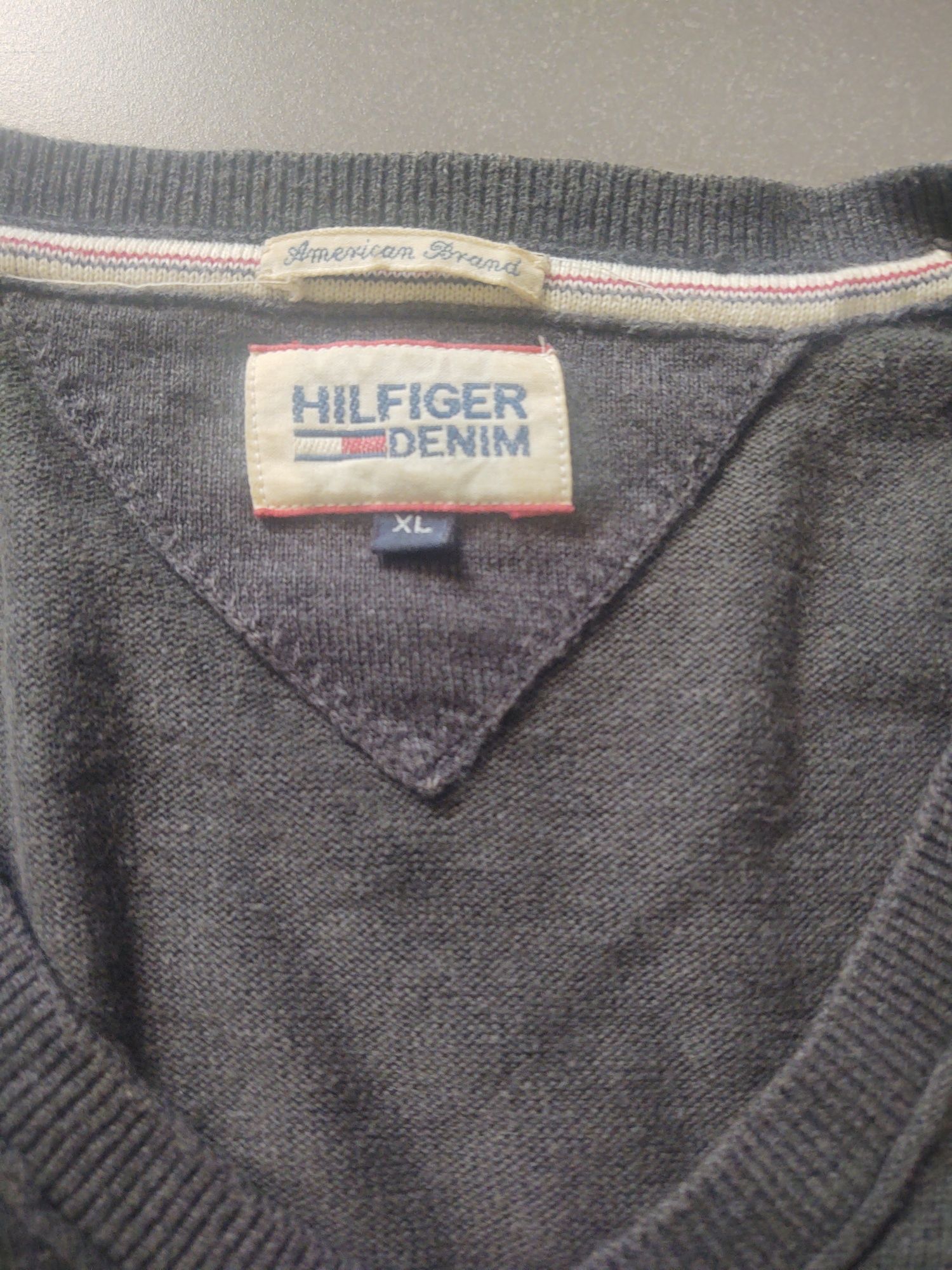 Sweter Tommy Hilfiger denim XL