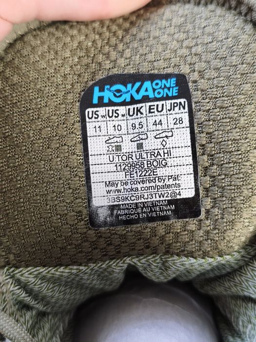 ОРИГИНАЛ HOKA One One  Tor Ultra High Gore-Tex ботинки 1129958 BOIG 44
