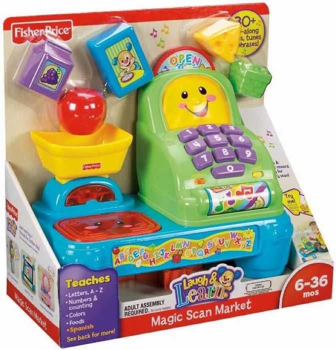 Brinquedos bebé FISHER PRICE-Cãozinho e Supermercado Caixa Registadora