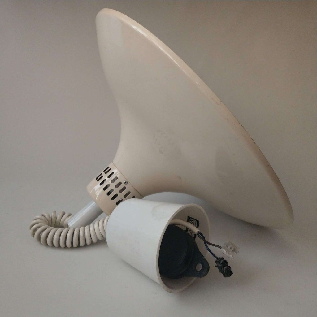 Lampa wisząca, opuszczana, metalowa, stara, loft, vintage